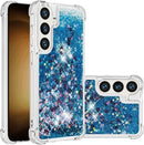 Case for Samsung Galaxy S26 Ultra Case Glitter Cute Bling Liquid Quicksand Clear Soft TPU Girls Women Stylish Bumper Shockproof Protective Cover for Samsung Galaxy S26 Ultra Blue YB