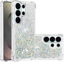 Case for Samsung Galaxy S26 Ultra Case Glitter Cute Bling Liquid Quicksand Clear Soft TPU Girls Women Stylish Bumper Shockproof Protective Cover for Samsung Galaxy S26 Ultra Blue YB