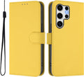 Case for Samsung Galaxy S26 Ultra Wallet Case with Card Holder Leather Flip Cover Kickstand Magnetic Closure Shockproof Women Men Cover for Samsung Galaxy S26 Ultra Orange YBM