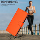 Case for Samsung Galaxy S26 Ultra Wallet Case with Card Holder Leather Flip Cover Kickstand Magnetic Closure Shockproof Women Men Cover for Samsung Galaxy S26 Ultra Orange YBM