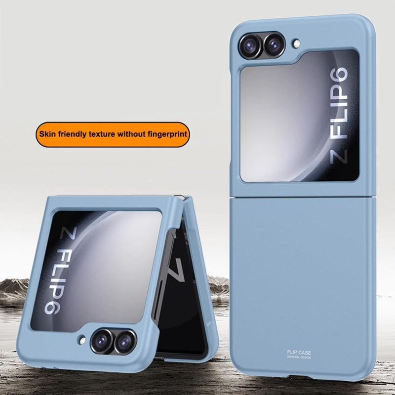 Case for Samsung Galaxy Z Flip 6 Case 2024 [Not Glass] PC Lightweight Ultra Thin Skin Feeling Z Flip 6 Case Matte Full Coverage anti Scratch anti Fingerprint for Samsung Galaxy Z Flip 6 Blue