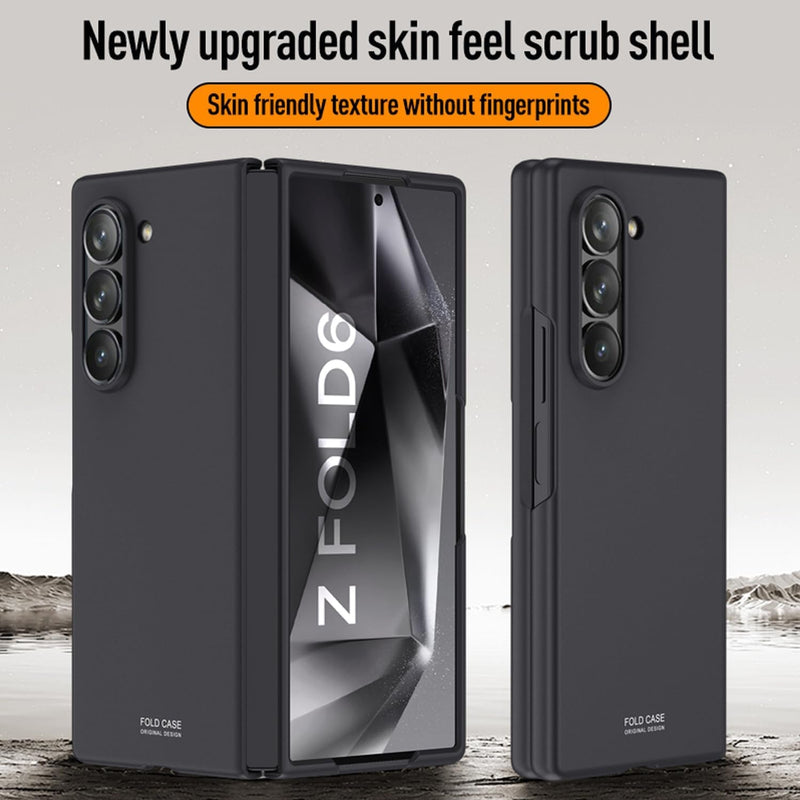 Case for Samsung Galaxy Z Fold 6 (2024), Full Body Cover Matte Hard PC Z Fold 6 Phone Case, Lightweight, Anti - Scratch,Thin Slim Fit Cover for Samsung Galaxy Z Fold 6 Black