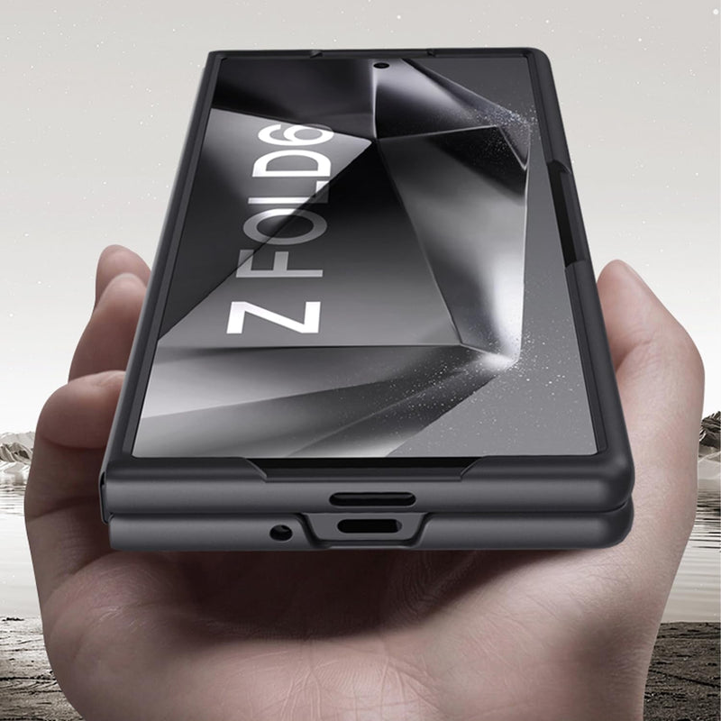 Case for Samsung Galaxy Z Fold 6 (2024), Full Body Cover Matte Hard PC Z Fold 6 Phone Case, Lightweight, Anti - Scratch,Thin Slim Fit Cover for Samsung Galaxy Z Fold 6 Black