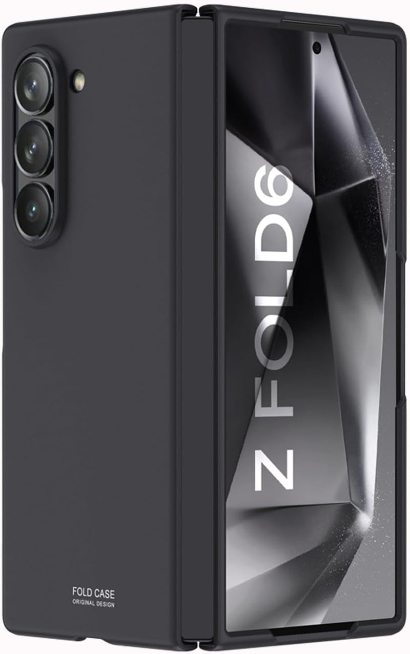 Case for Samsung Galaxy Z Fold 6 (2024), Full Body Cover Matte Hard PC Z Fold 6 Phone Case, Lightweight, Anti - Scratch,Thin Slim Fit Cover for Samsung Galaxy Z Fold 6 Black
