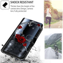 Case Wallet for Samsung Galaxy S26 Ultra, [Kickstand] 3 Card Holder Stand [Shockproof TPU Interior Shell], PU Leather Magnetic Protective Flip Cover, Rose Butterfly