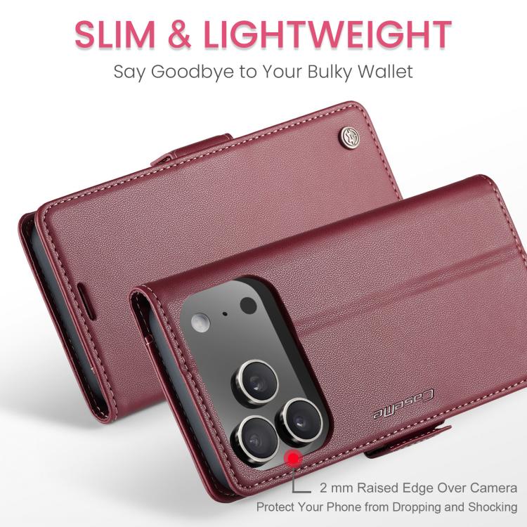 CaseMe 023 Butterfly Buckle Litchi Texture RFID Anti - theft Leather Phone Case