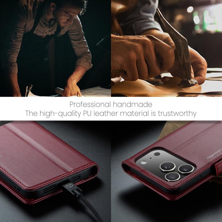 CaseMe 023 Butterfly Buckle Litchi Texture RFID Anti - theft Leather Phone Case