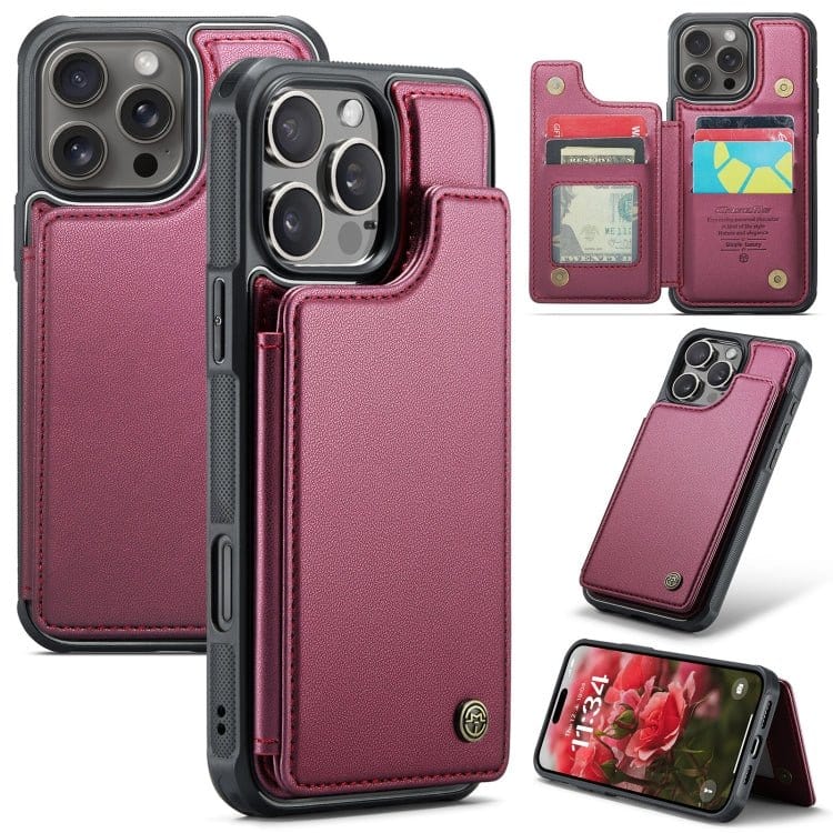 CaseMe C22 Card Slots Holder RFID Anti - theft Phone Case