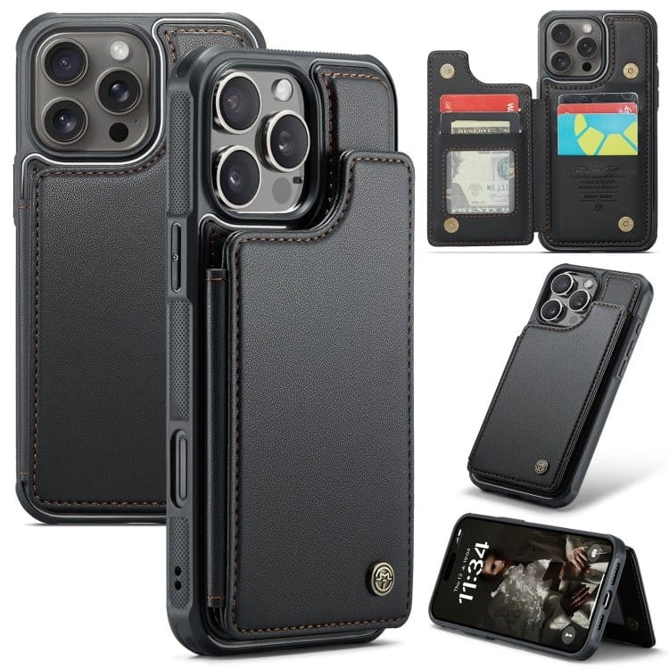 CaseMe C22 Card Slots Holder RFID Anti - theft Phone Case