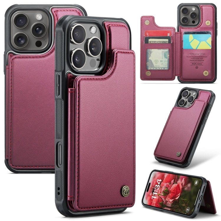 CaseMe C22 Card Slots Holder RFID Anti - theft Phone Case