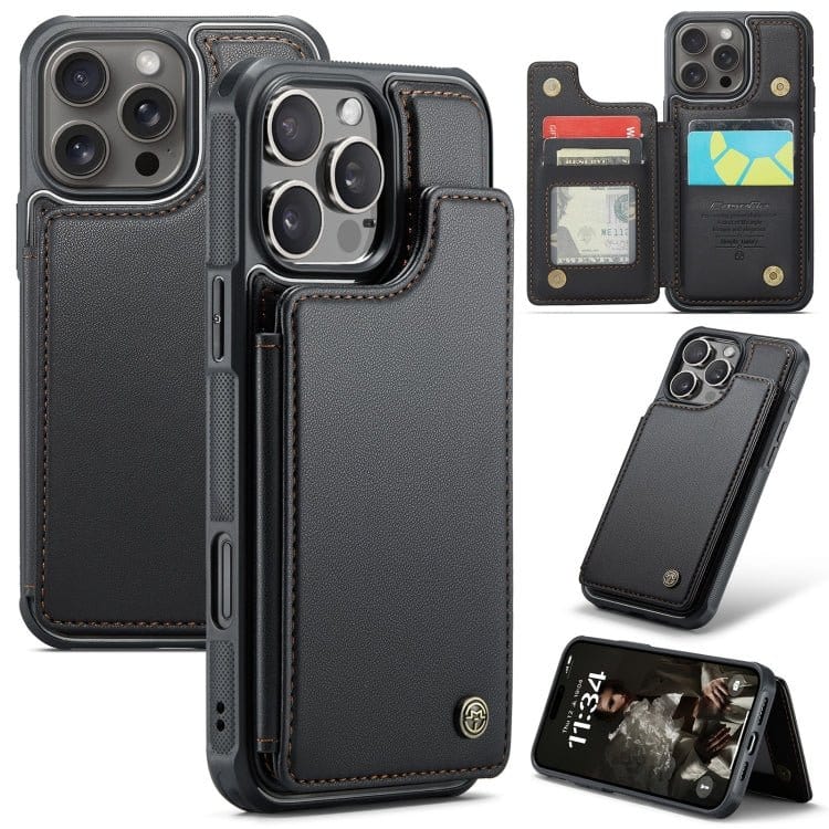 CaseMe C22 Card Slots Holder RFID Anti - theft Phone Case