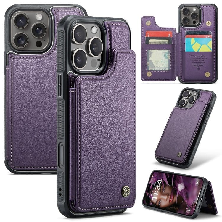 CaseMe C22 Card Slots Holder RFID Anti - theft Phone Case