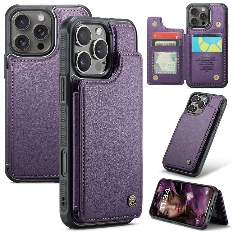 CaseMe C22 Card Slots Holder RFID Anti - theft Phone Case