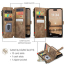 CaseMe C30 Card Slots Zipper Wallet Leather Phone Case