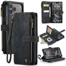 CaseMe C30 Card Slots Zipper Wallet Leather Phone Case