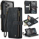 CaseMe C30 Card Slots Zipper Wallet Leather Phone Case