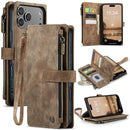 CaseMe C30 Card Slots Zipper Wallet Leather Phone Case