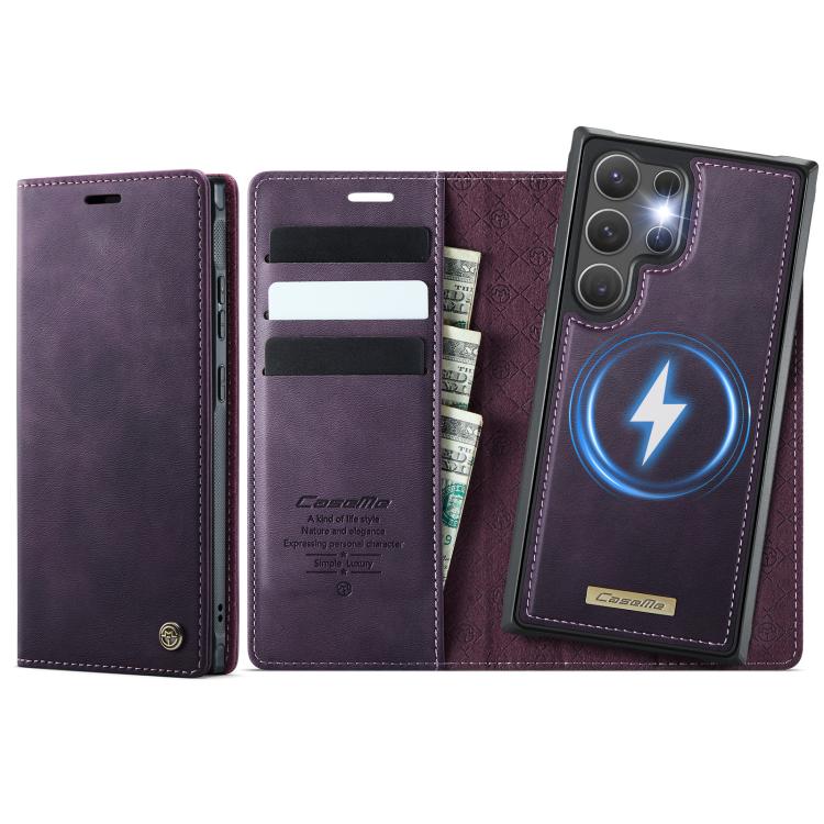 CaseMe C49 Magnetic RFID Blocking Detachable Wallet Leather Phone Case
