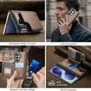 CASEME for Samsung Galaxy Z Fold8 Ultra Case with RFID Blocking 5 Card Slots C22 Leather Back Cover