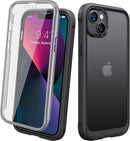 iPhone 16 Case, Full Body Rugged Case Touch Sensitive Anti - Scratch Screen Protector Pink