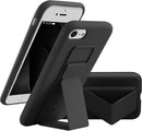 Case for iPhone 16 with Vertical Kickstand + Flexible Soft Liquid Silicone Protective Cover