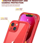iPhone 16 Case, Full Body Rugged Case Touch Sensitive Anti - Scratch Screen Protector Pink