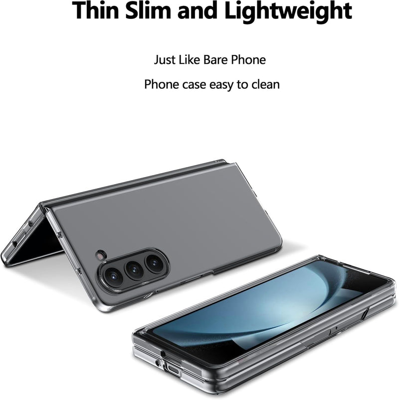 Clear Case for Samsung Galaxy Z Fold 6 [Anti - Yellow] Ultra - Thin Slim Fit Transparent Hard PC Protective Phone Case for Samsung Fold 6