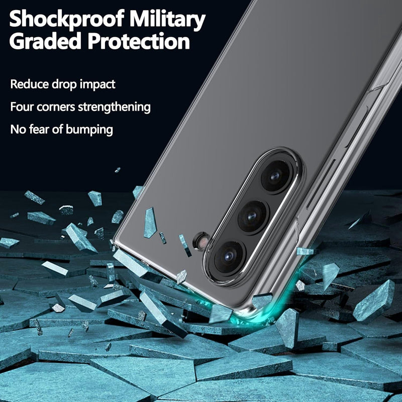 Clear Case for Samsung Galaxy Z Fold 6 [Anti - Yellow] Ultra - Thin Slim Fit Transparent Hard PC Protective Phone Case for Samsung Fold 6