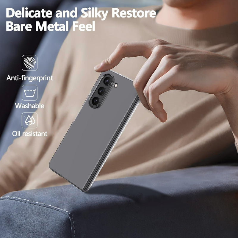 Clear Case for Samsung Galaxy Z Fold 6 [Anti - Yellow] Ultra - Thin Slim Fit Transparent Hard PC Protective Phone Case for Samsung Fold 6