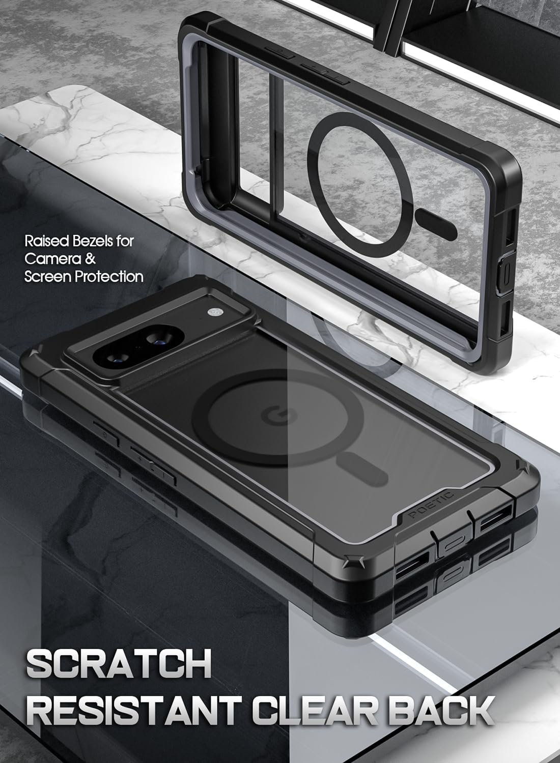 Compatible MagSafe Full Body Hybrid Shockproof Bumper Cover Case with
