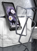 Compatible MagSafe Full Body Hybrid Shockproof Bumper Cover Case with Built - in Screen Protector, Black Clear