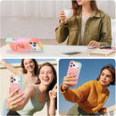 Compatible with Iphone 17 Pro Max Case 6.9 Inch with Ring Stand, Heavy - Duty Military Grade Shockproof Phone Kids Cover for Iphone 17 Pro Max (Rainbow Pink)