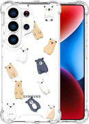 Compatible with Samsung Galaxy S26 Ultra Cases with Design, Cute Transparent Phone Case for Women Girls Girly with Heavy Duty Protective Bumper (Clear Dogs Paws)