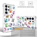 Compatible with Samsung Galaxy S26 Ultra Cases with Design, Cute Transparent Phone Case for Women Girls Girly with Heavy Duty Protective Bumper (Clear Dogs Paws)