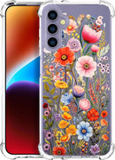 Compatible with Samsung Galaxy S26 Ultra Cases with Design, Cute Transparent Phone Case for Women Girls Girly with Heavy Duty Protective Bumper (Clear Dogs Paws)