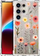 Compatible with Samsung Galaxy S26 Ultra Cases with Design, Cute Transparent Phone Case for Women Girls Girly with Heavy Duty Protective Bumper (Clear Dogs Paws)