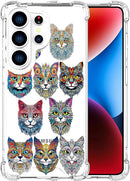 Compatible with Samsung Galaxy S26 Ultra Cases with Design, Cute Transparent Phone Case for Women Girls Girly with Heavy Duty Protective Bumper (Clear Dogs Paws)