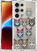 Compatible with Samsung Galaxy S26 Ultra Cases with Design, Cute Transparent Phone Case for Women Girls Girly with Heavy Duty Protective Bumper (Clear Dogs Paws)