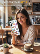 Compatible with Samsung Galaxy S26 Ultra Cases with Design, Cute Transparent Phone Case for Women Girls Girly with Heavy Duty Protective Bumper (Clear Dogs Paws)