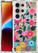 Compatible with Samsung Galaxy S26 Ultra Cases with Design, Cute Transparent Phone Case for Women Girls Girly with Heavy Duty Protective Bumper (Clear Dogs Paws)