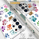 Compatible with Samsung Galaxy S26 Ultra Cases with Design, Cute Transparent Phone Case for Women Girls Girly with Heavy Duty Protective Bumper (Clear Dogs Paws)
