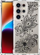 Compatible with Samsung Galaxy S26 Ultra Cases with Design, Cute Transparent Phone Case for Women Girls Girly with Heavy Duty Protective Bumper (Clear Dogs Paws)