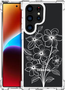 Compatible with Samsung Galaxy S26 Ultra Cases with Design, Cute Transparent Phone Case for Women Girls Girly with Heavy Duty Protective Bumper (Clear Dogs Paws)