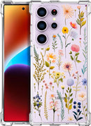 Compatible with Samsung Galaxy S26 Ultra Cases with Design, Cute Transparent Phone Case for Women Girls Girly with Heavy Duty Protective Bumper (Clear Dogs Paws)