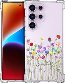 Compatible with Samsung Galaxy S26 Ultra Cases with Design, Cute Transparent Phone Case for Women Girls Girly with Heavy Duty Protective Bumper (Clear Dogs Paws)