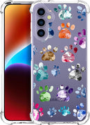 Compatible with Samsung Galaxy S26 Ultra Cases with Design, Cute Transparent Phone Case for Women Girls Girly with Heavy Duty Protective Bumper (Clear Dogs Paws)