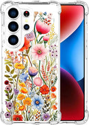 Compatible with Samsung Galaxy S26 Ultra Cases with Design, Cute Transparent Phone Case for Women Girls Girly with Heavy Duty Protective Bumper (Clear Dogs Paws)