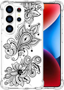 Compatible with Samsung Galaxy S26 Ultra Cases with Design, Cute Transparent Phone Case for Women Girls Girly with Heavy Duty Protective Bumper (Clear Dogs Paws)