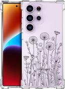 Compatible with Samsung Galaxy S26 Ultra Cases with Design, Cute Transparent Phone Case for Women Girls Girly with Heavy Duty Protective Bumper (Clear Dogs Paws)