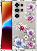 Compatible with Samsung Galaxy S26 Ultra Cases with Design, Cute Transparent Phone Case for Women Girls Girly with Heavy Duty Protective Bumper (Clear Dogs Paws)